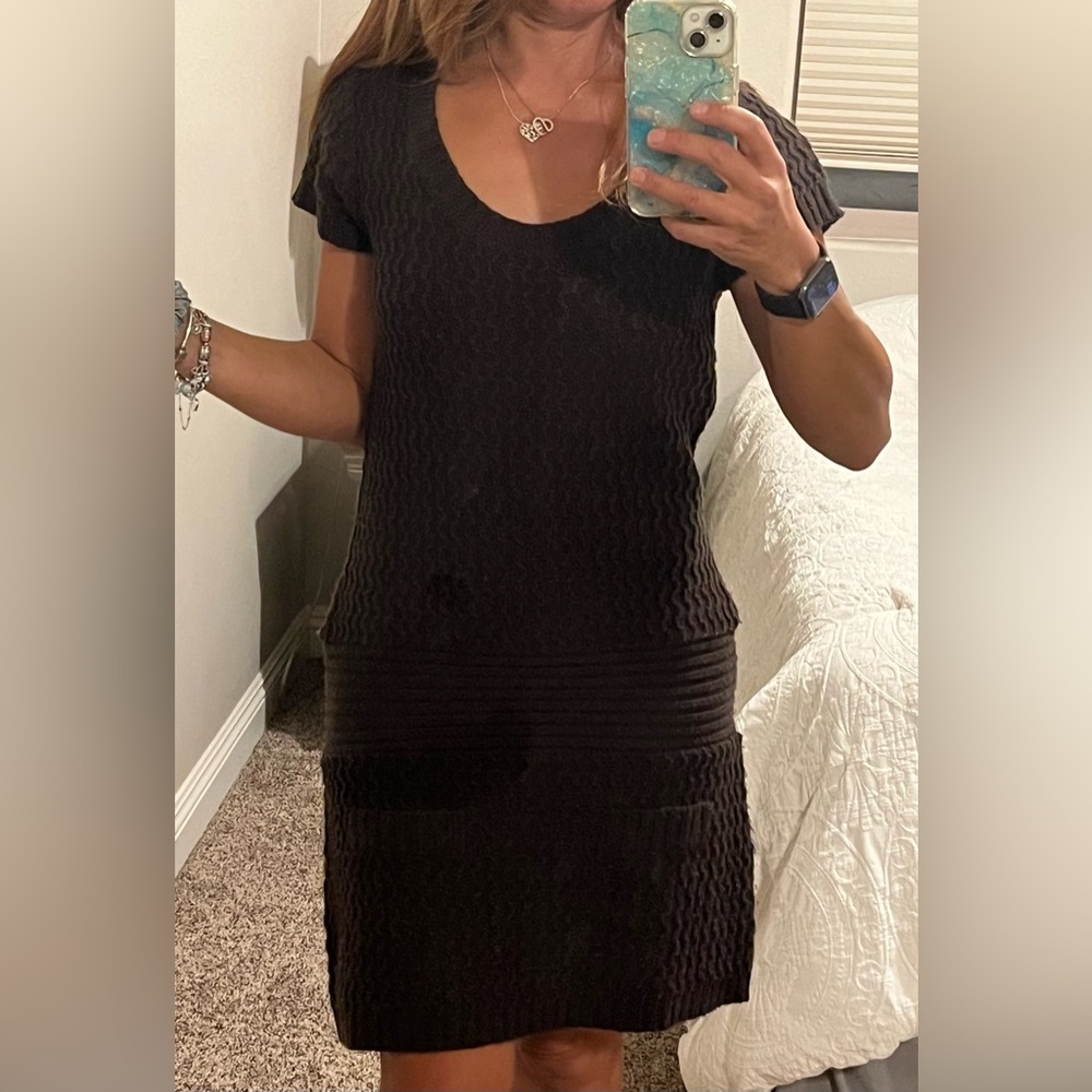 3 for$10✨Ambiance Apparel Brown Knit Midi Dress, Size L
